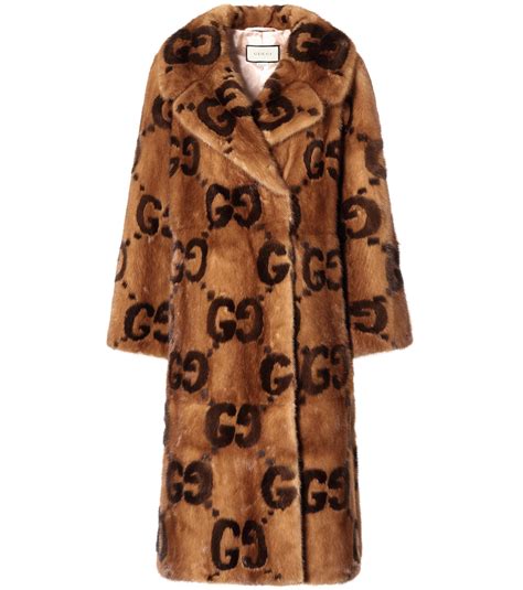 gucci brown fur coat|vintage gucci fur coat.